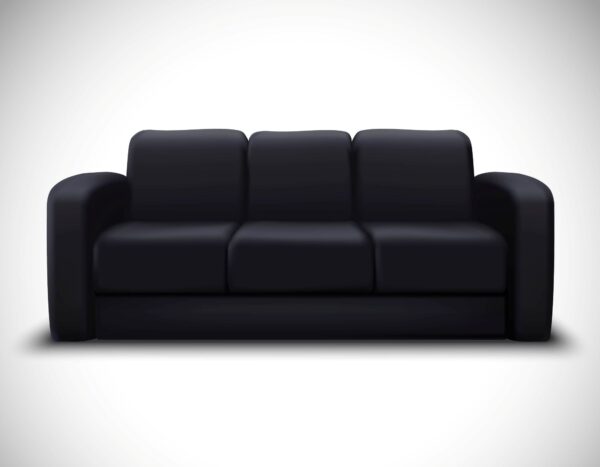 Black Three-Seater Sofas