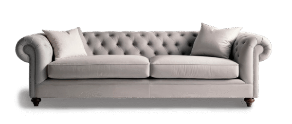 Grey Camelback Sofa