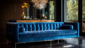 Blue Mid-Century Modern Sofas