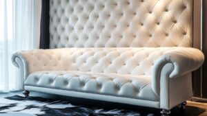 White Tufted Sofas