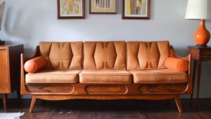 Brown Mid-Century Modern Sofas