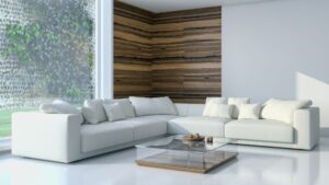 White L-Shaped Sofas