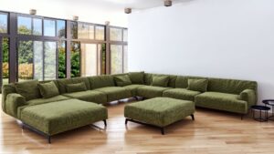 Green L-Shaped Sofas